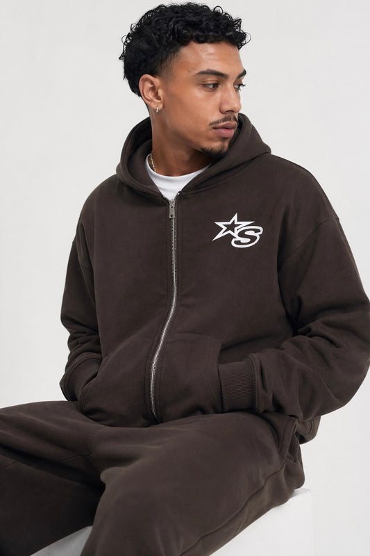 S-star Box Crop Zip up